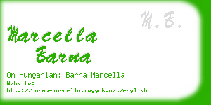 marcella barna business card